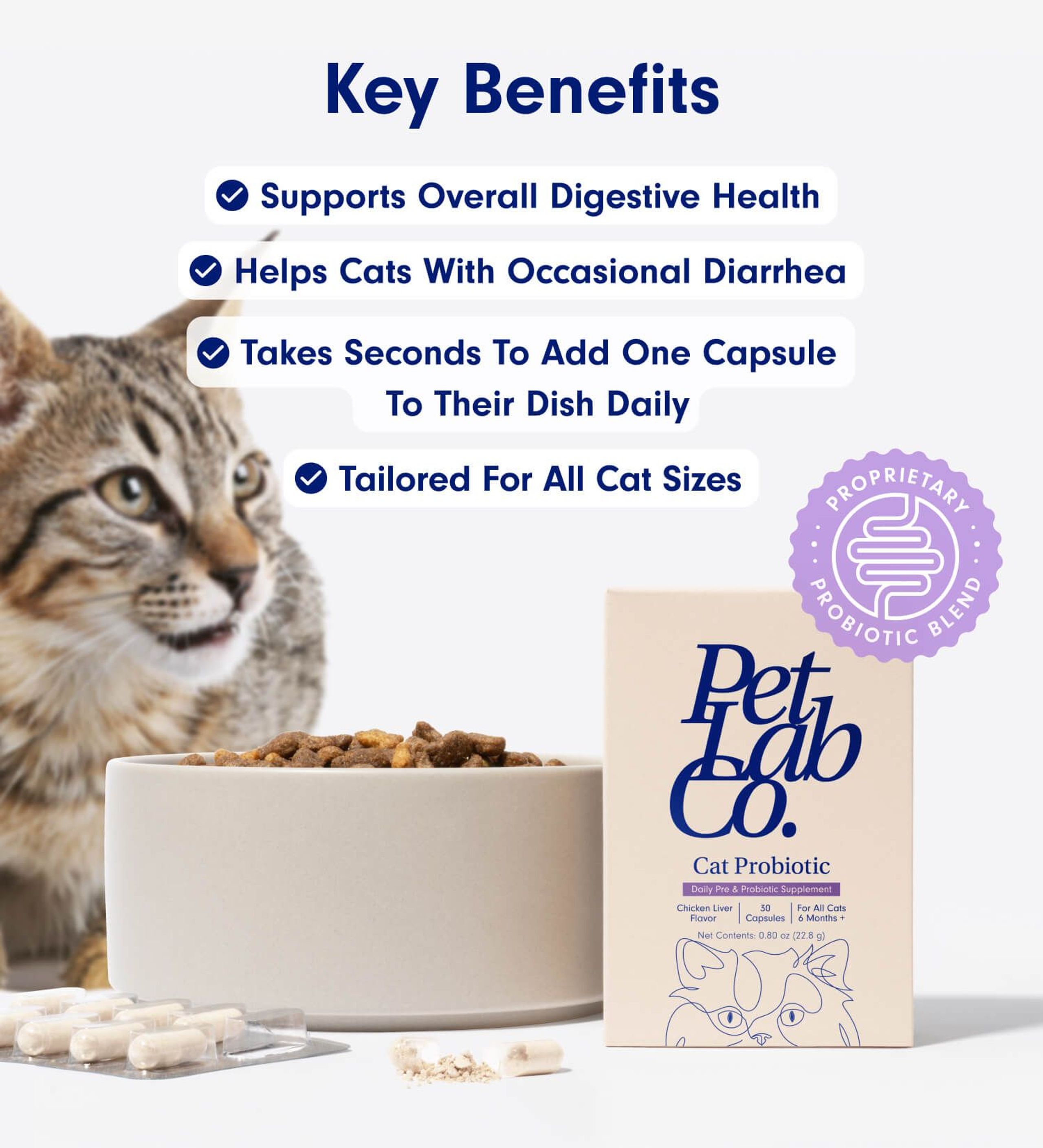 PetLab Co. Probiotics for Cats – Digestive & Gut Health Support - Probiotics In Non Toxic Cat Litter Benefits