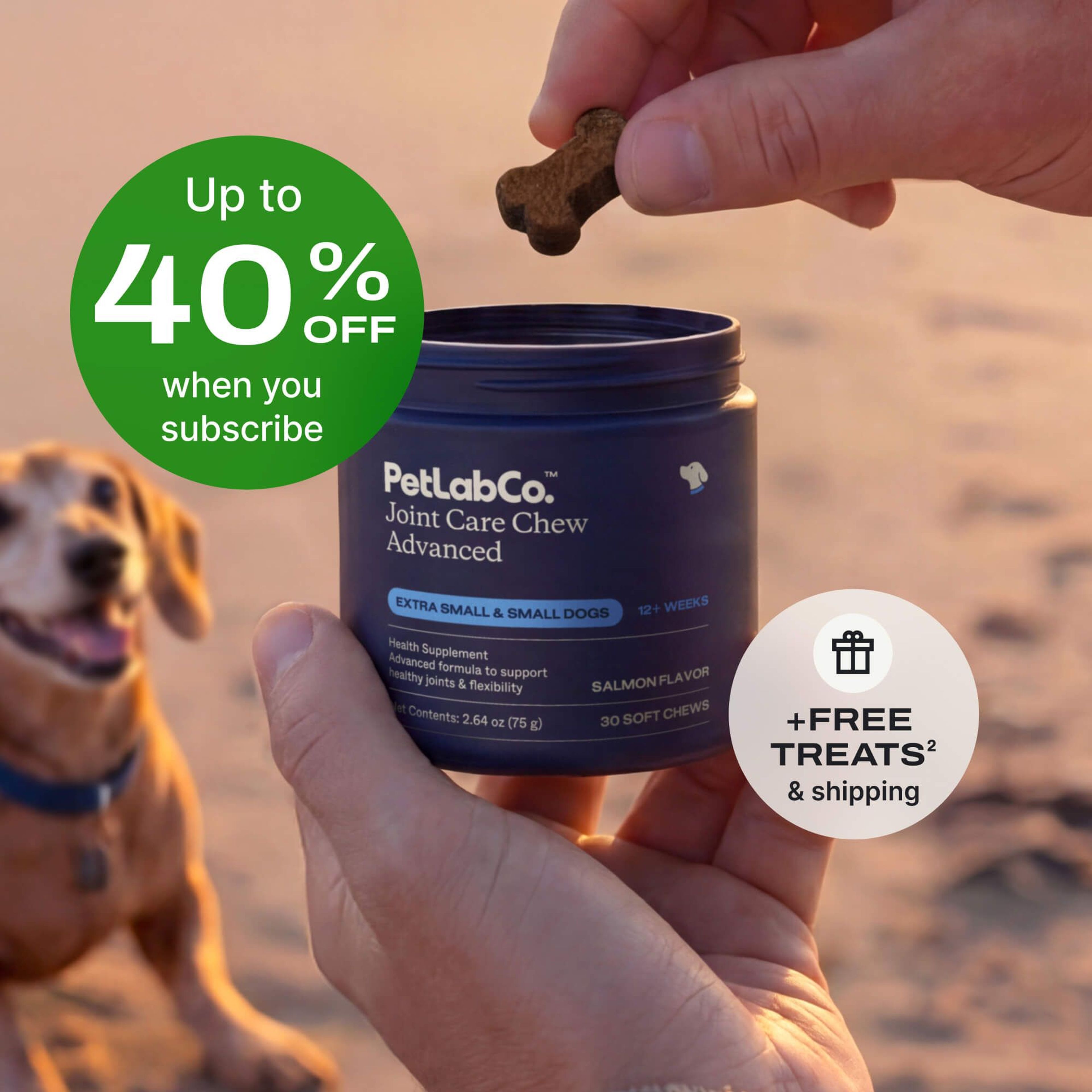 Petlab Co. Advanced Joint Care Chew for Dogs product image with subscription offer