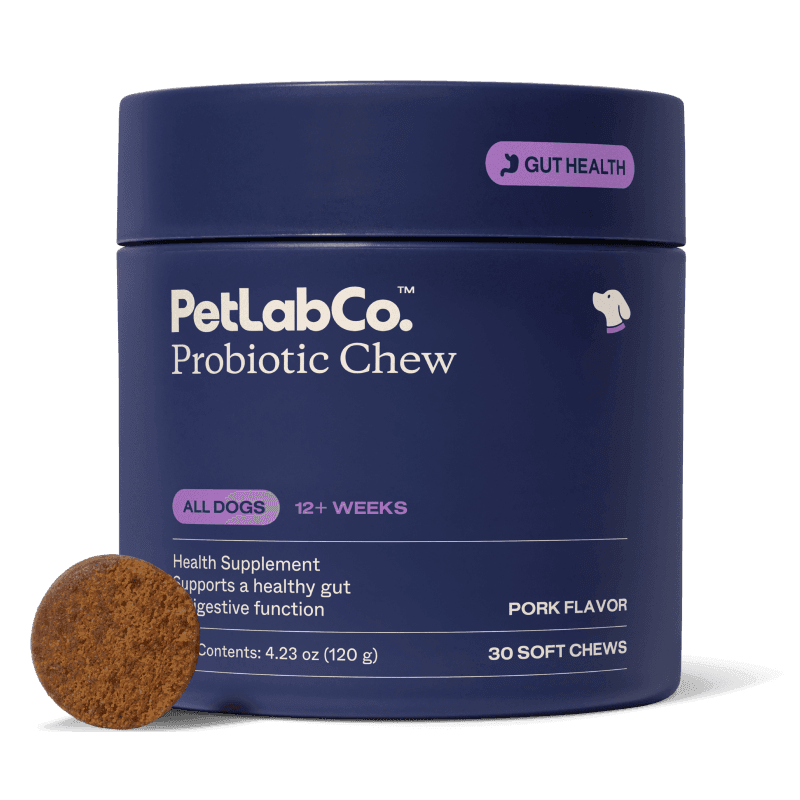 PetLab Co. Probiotic Chews tub, pork flavor