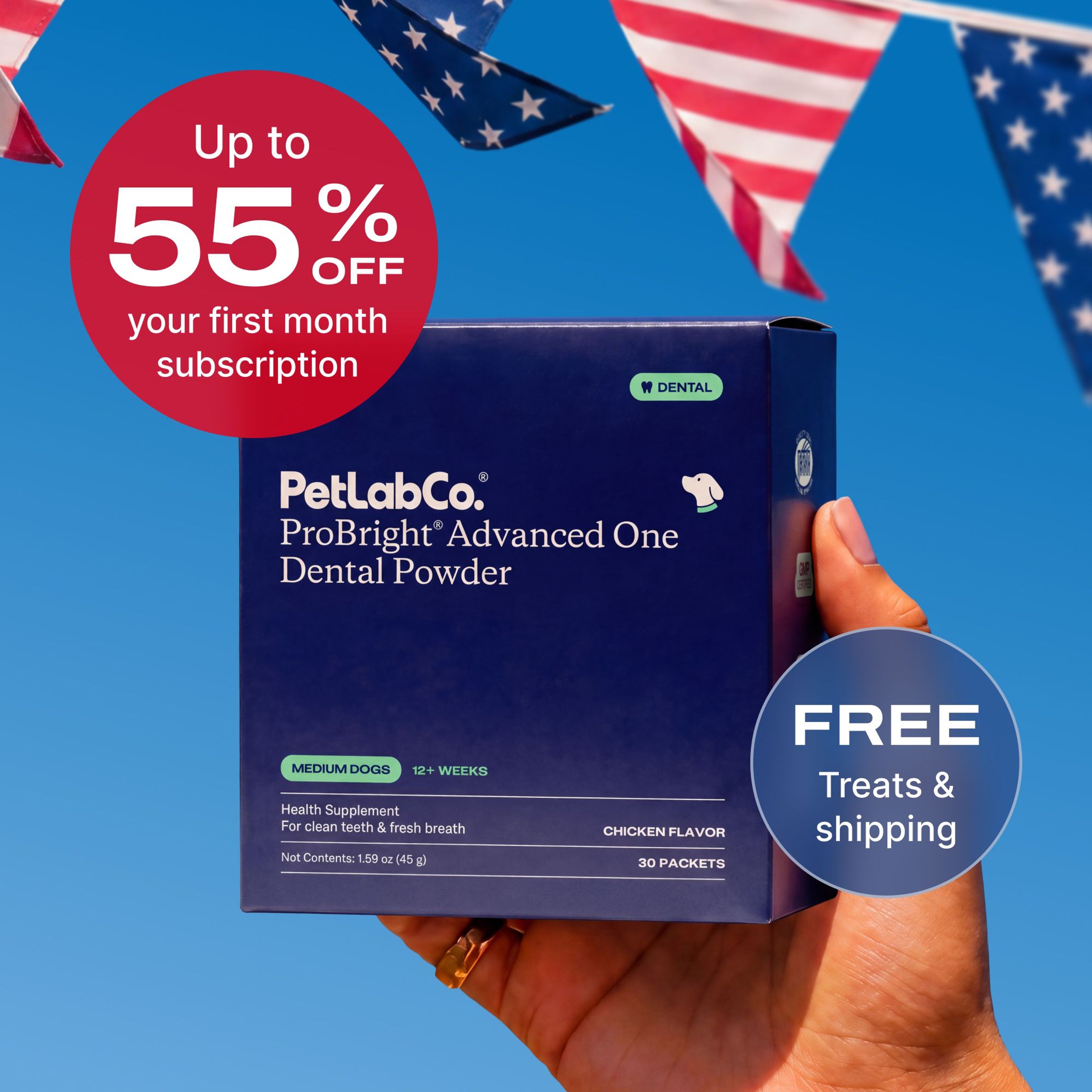 Petlab Co. ProBright® Advanced One product image with subscription offer