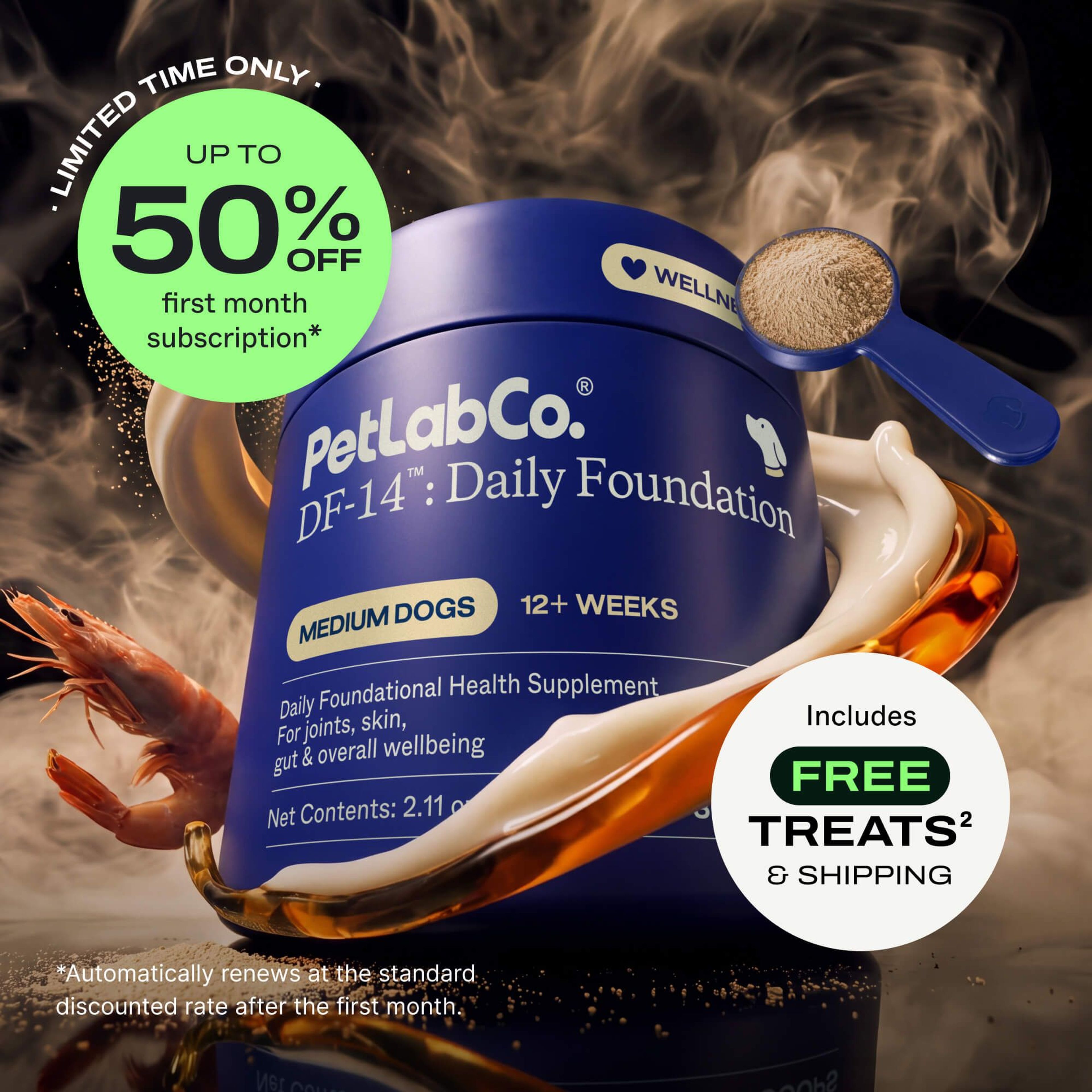 Petlab Co. DF-14™: Daily Foundation product image with subscription offer