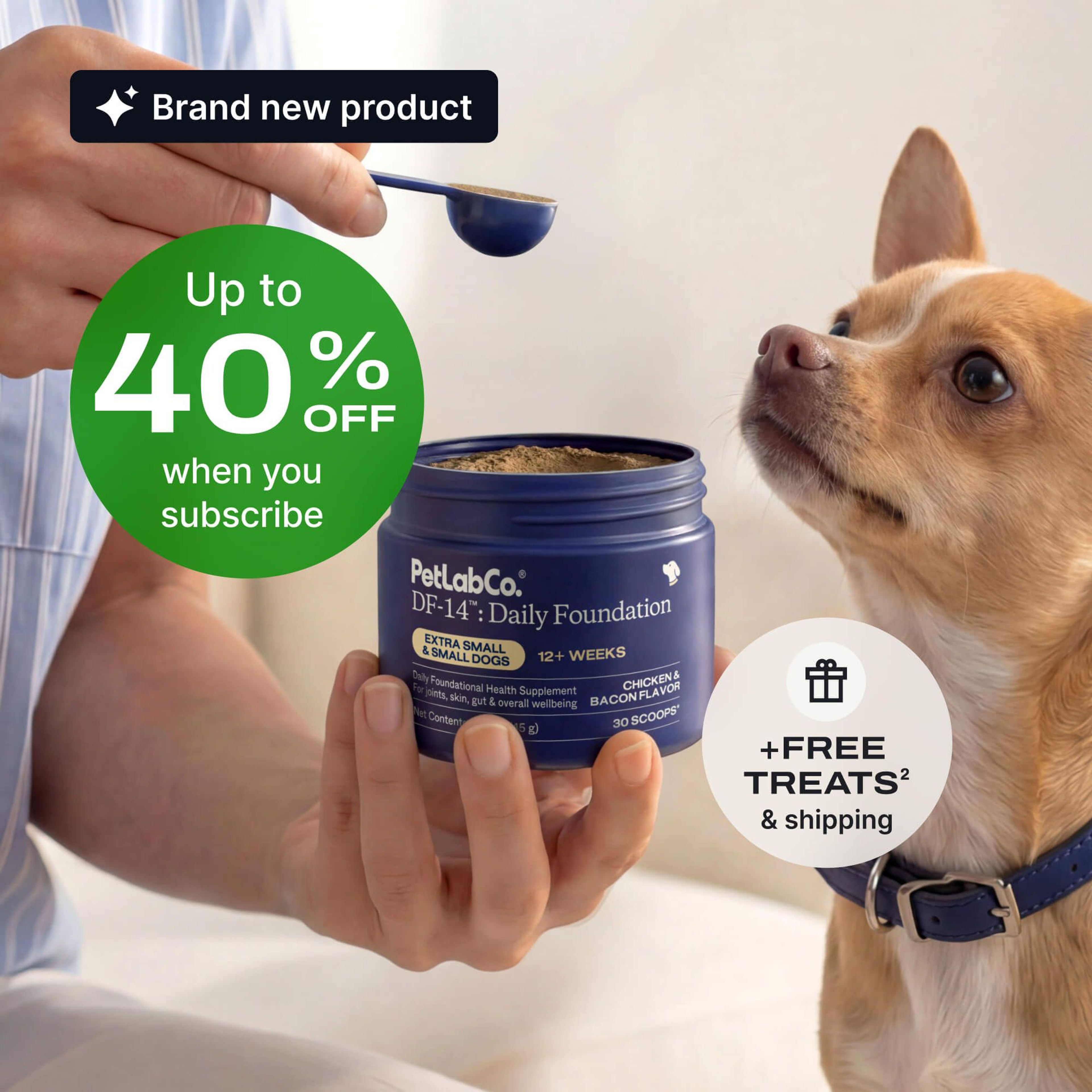 Petlab Co. DF-14™: Daily Foundation product image with subscription offer