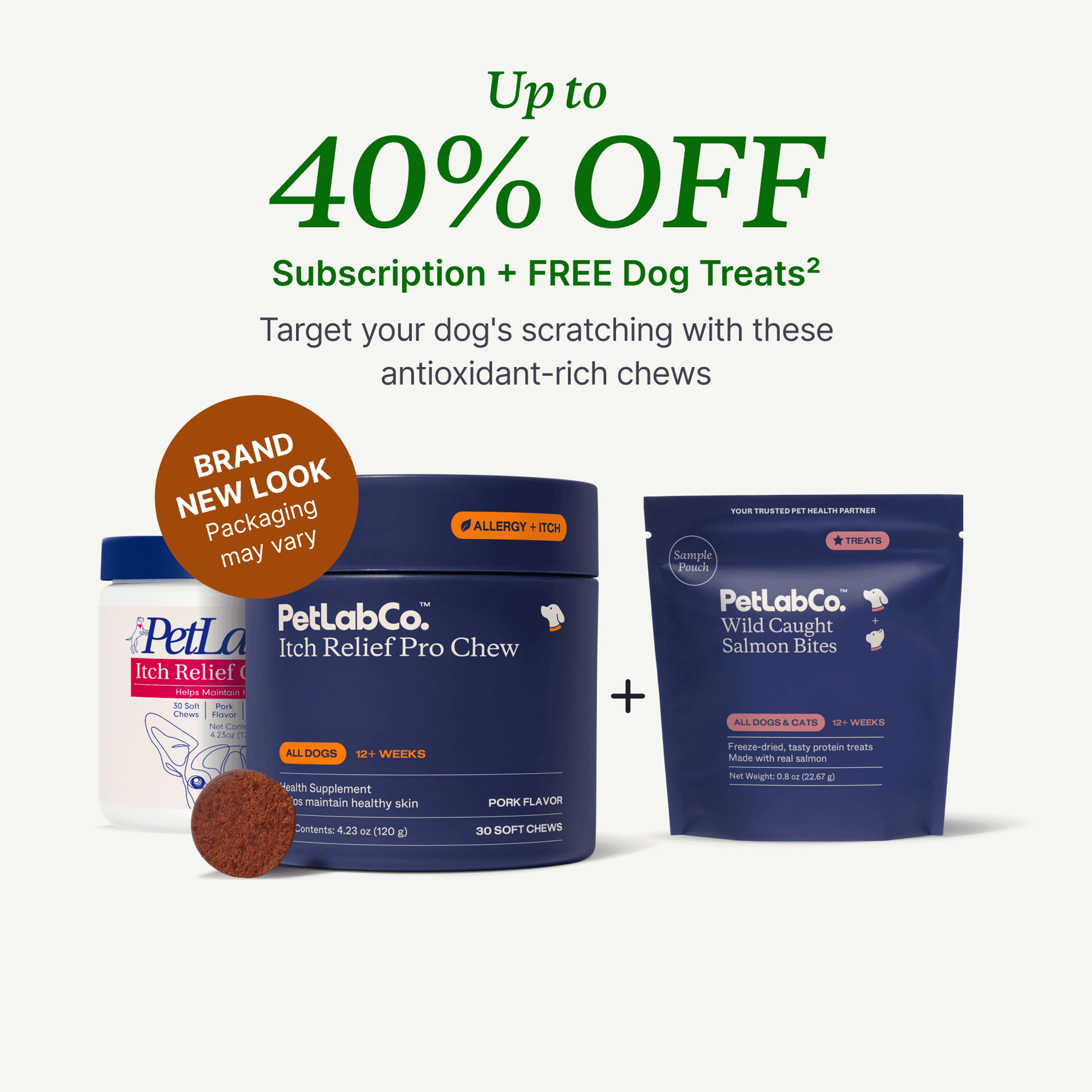 Petlab Co. Itch Relief Pro for Dogs - Soft Chews product image with subscription offer