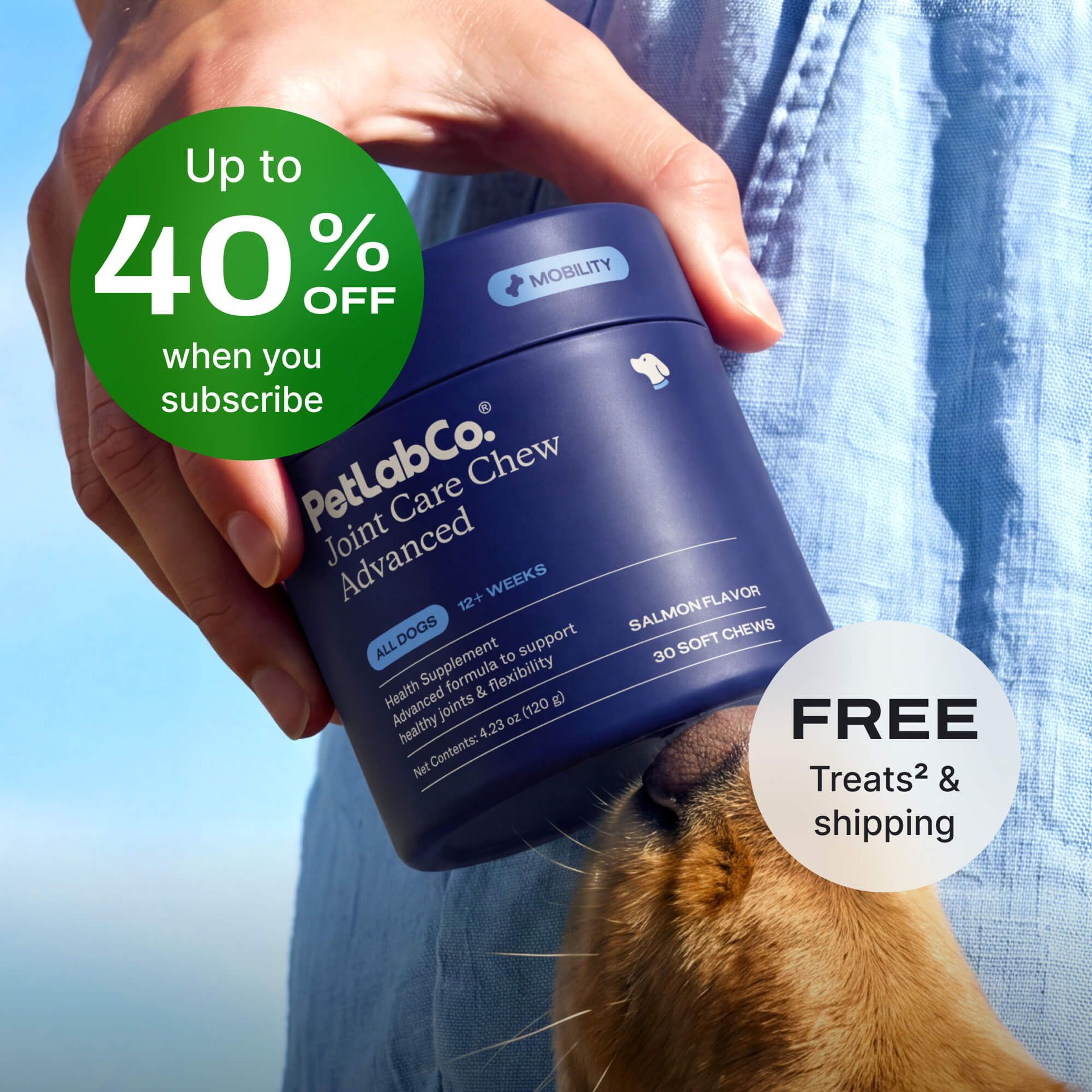 Petlab Co. Advanced Joint Care Chew for Dogs product image with subscription offer