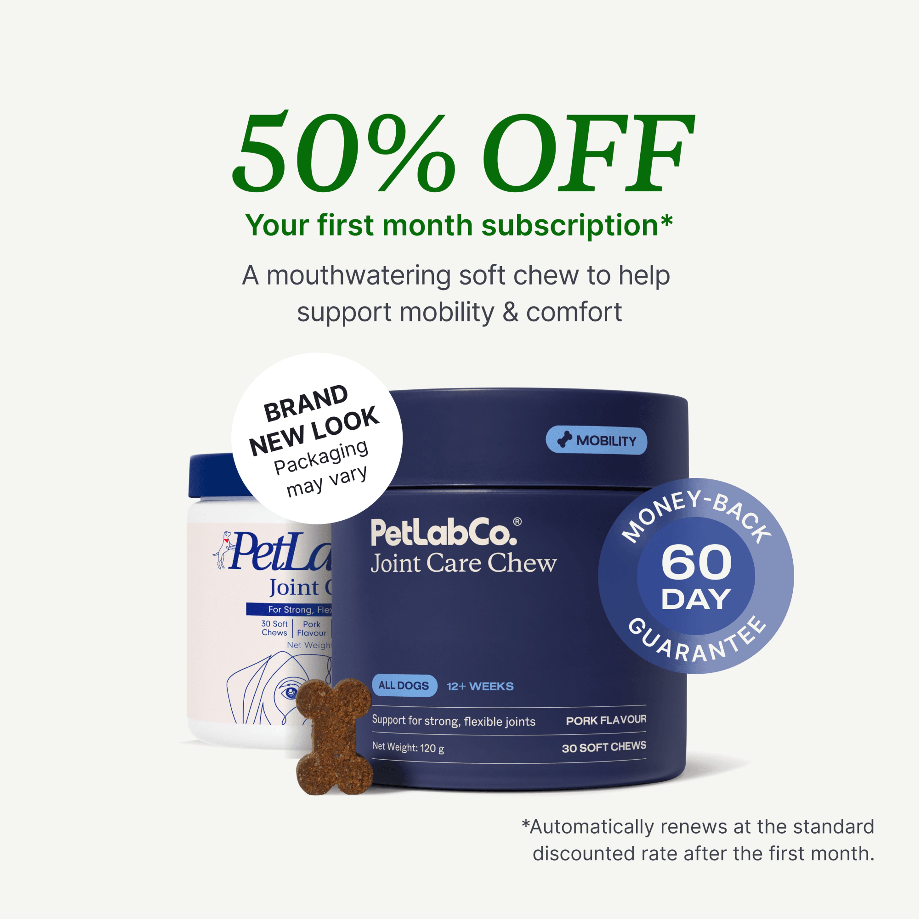 Petlab Co. Joint Supplement for Dogs product image with subscription offer