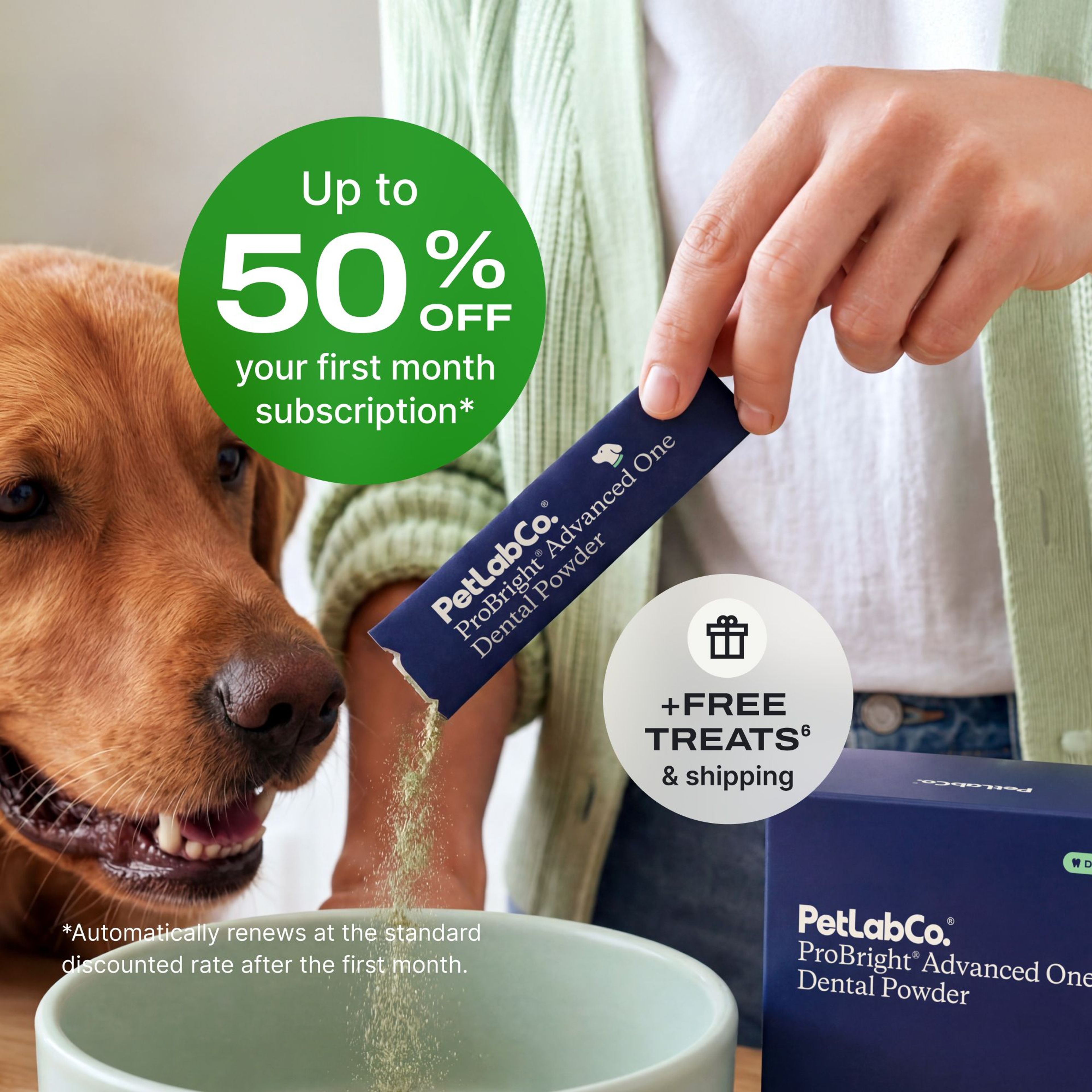 Petlab Co. ProBright® Advanced One product image with subscription offer