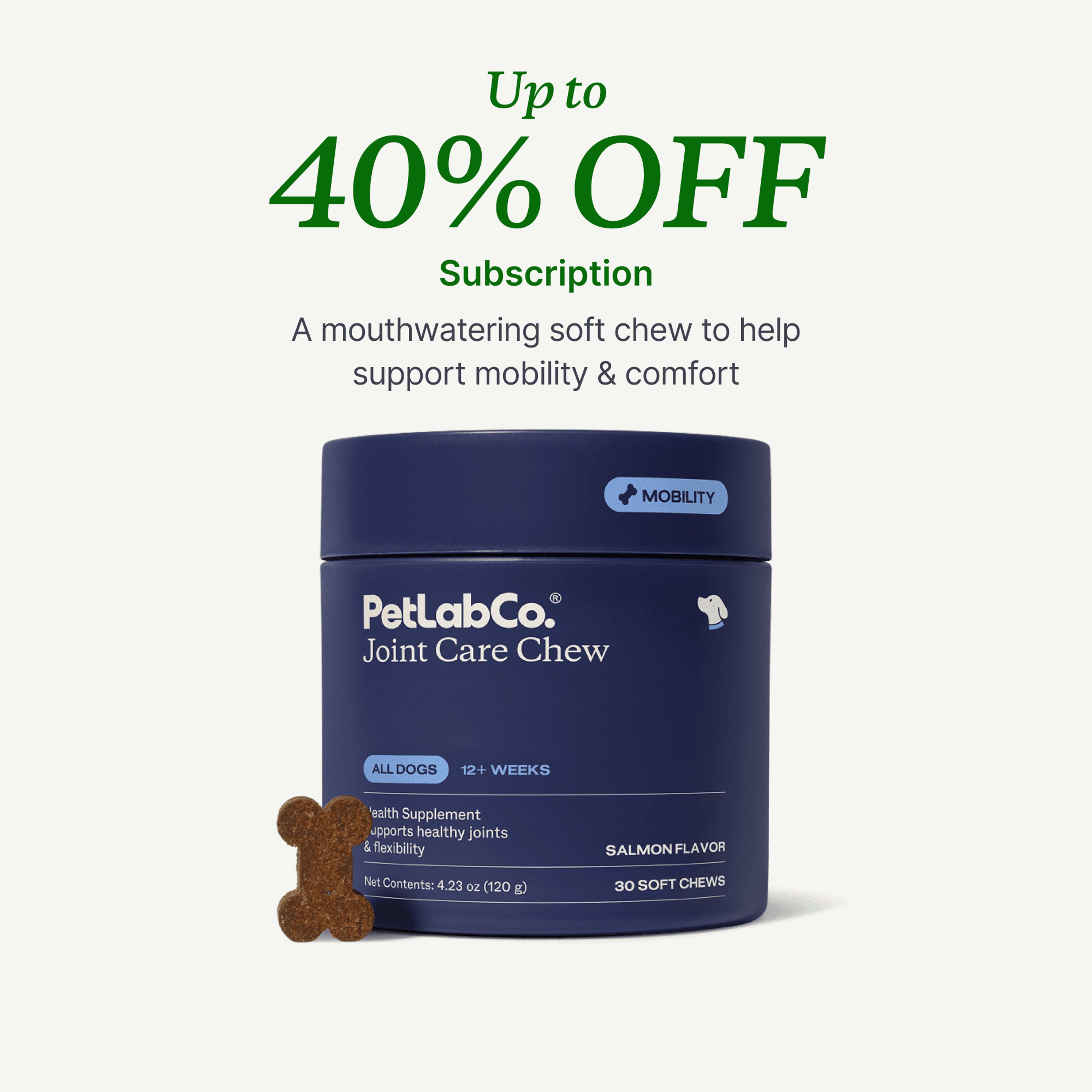 Petlab Co. Joint Supplement for Dogs - Soft Chews product image with subscription offer
