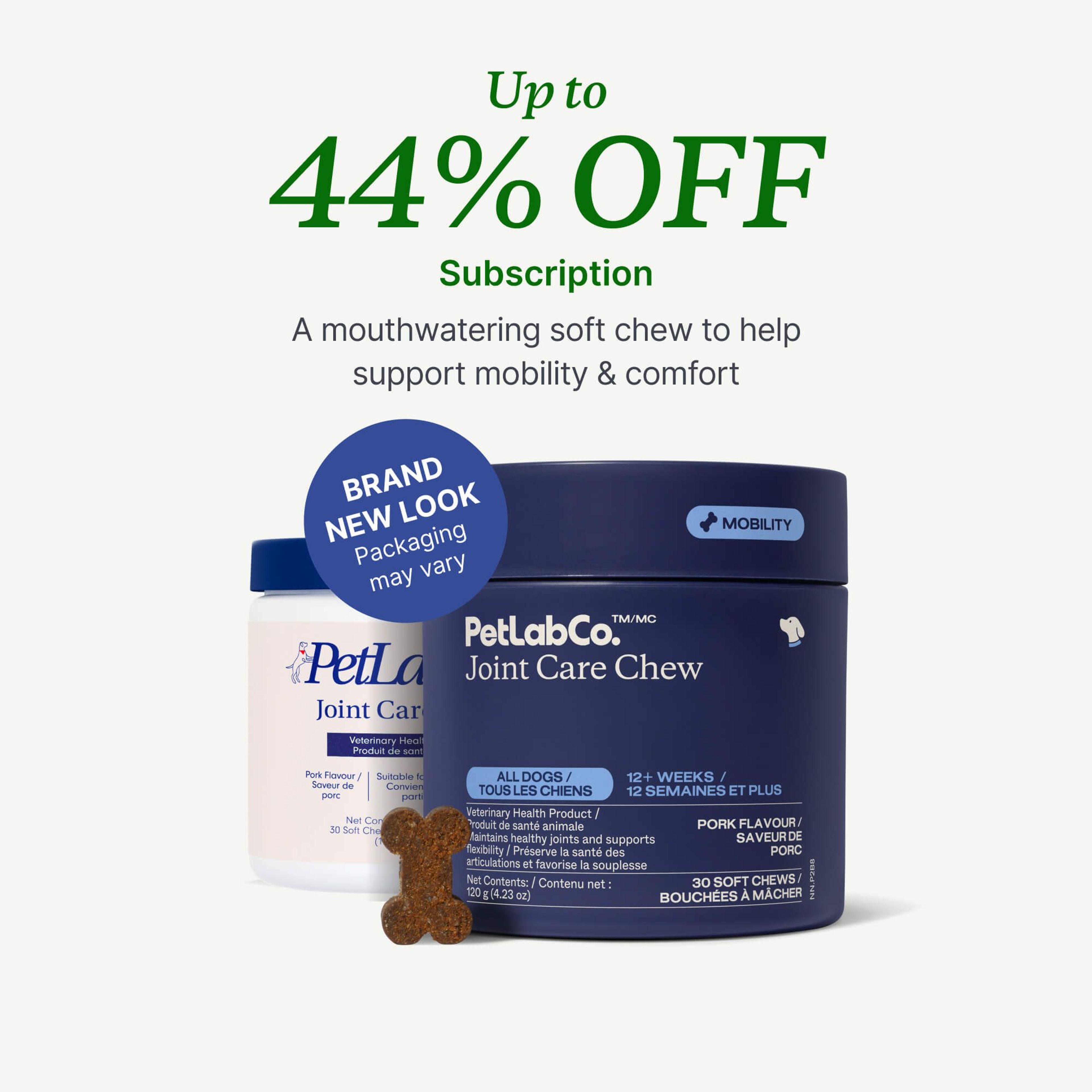 Petlab Co. Joint Supplement for Dogs product image with subscription offer