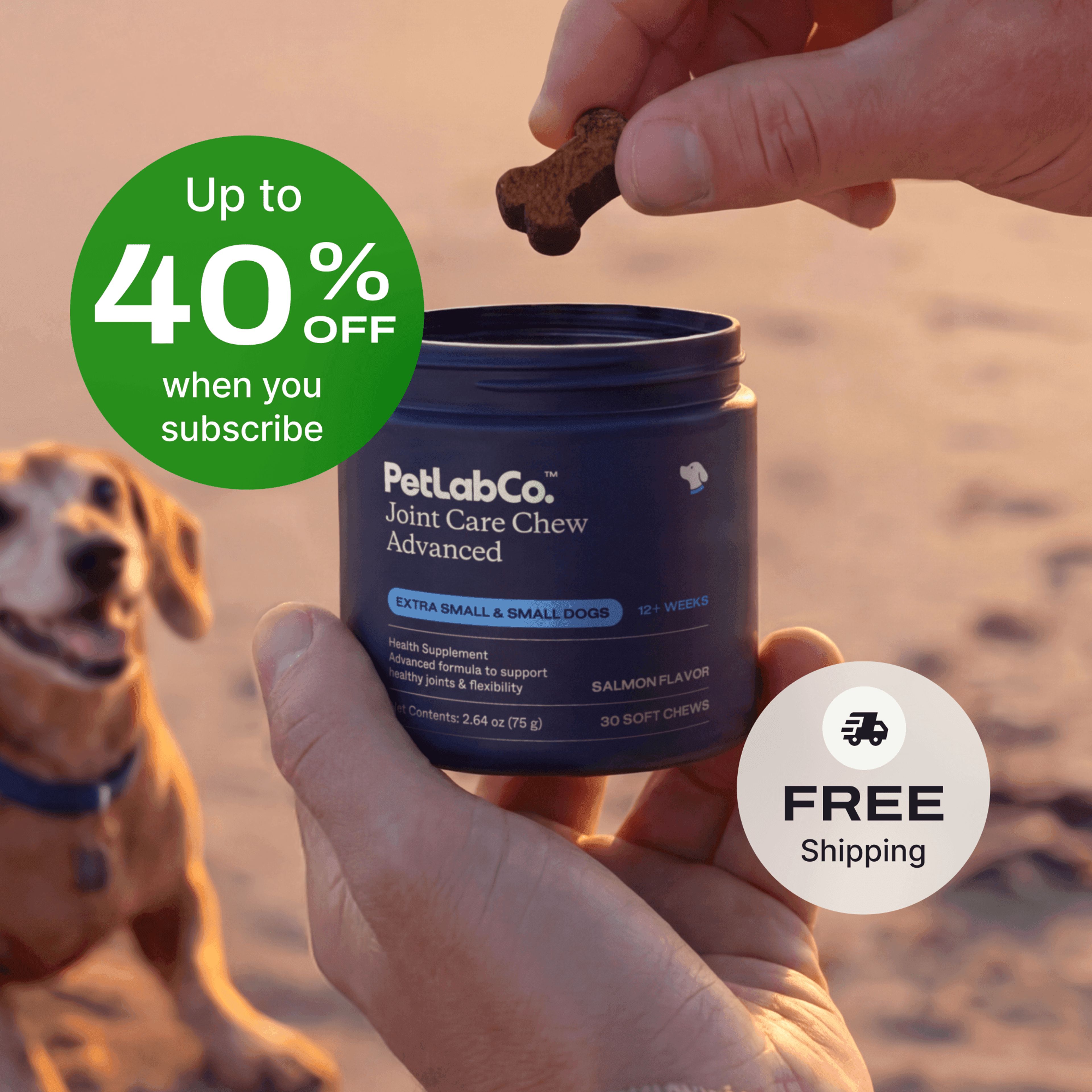 Petlab Co. Advanced Joint Care Chew for Dogs product image with subscription offer