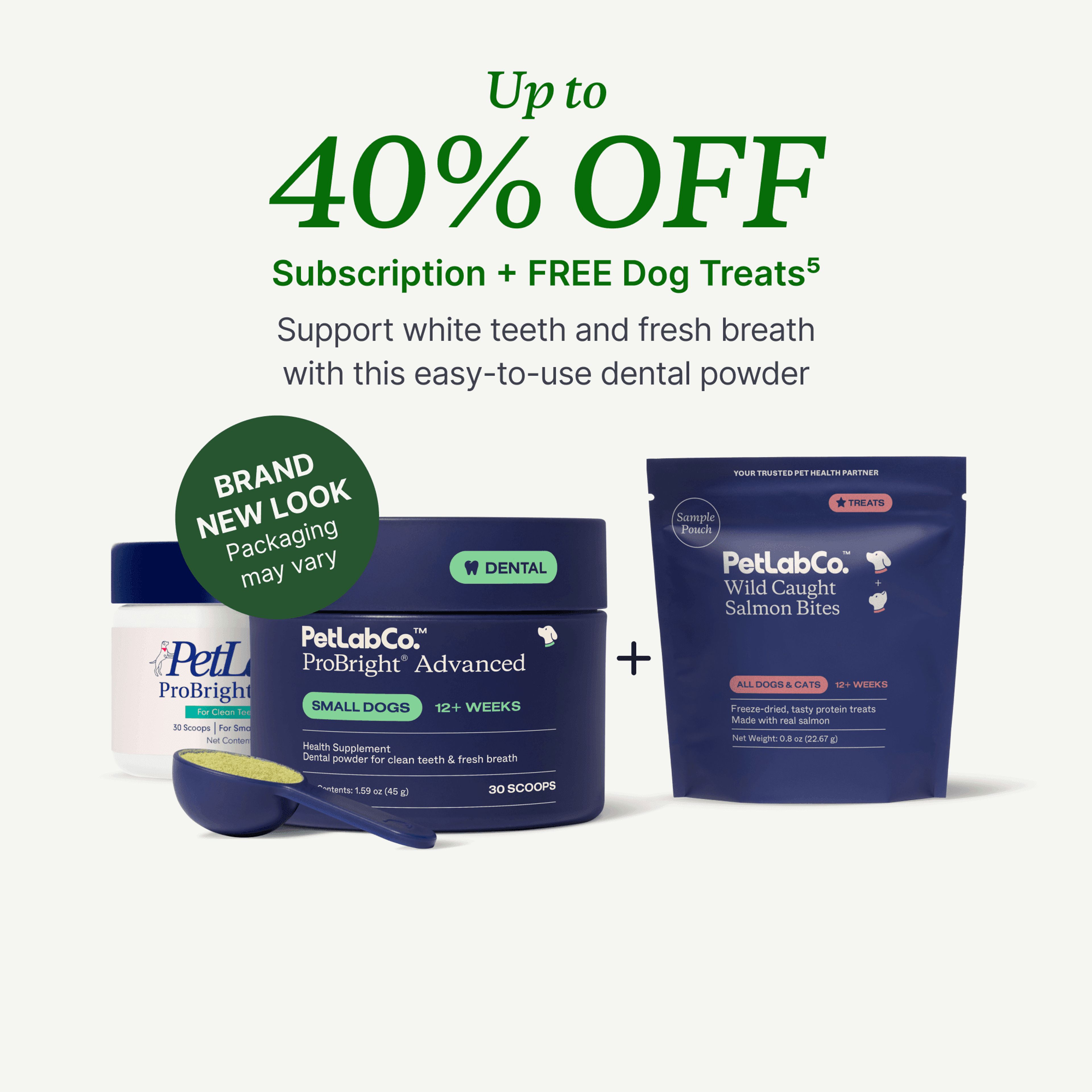 Petlab Co. ProBright® Advanced Dog Dental Powder product image with subscription offer