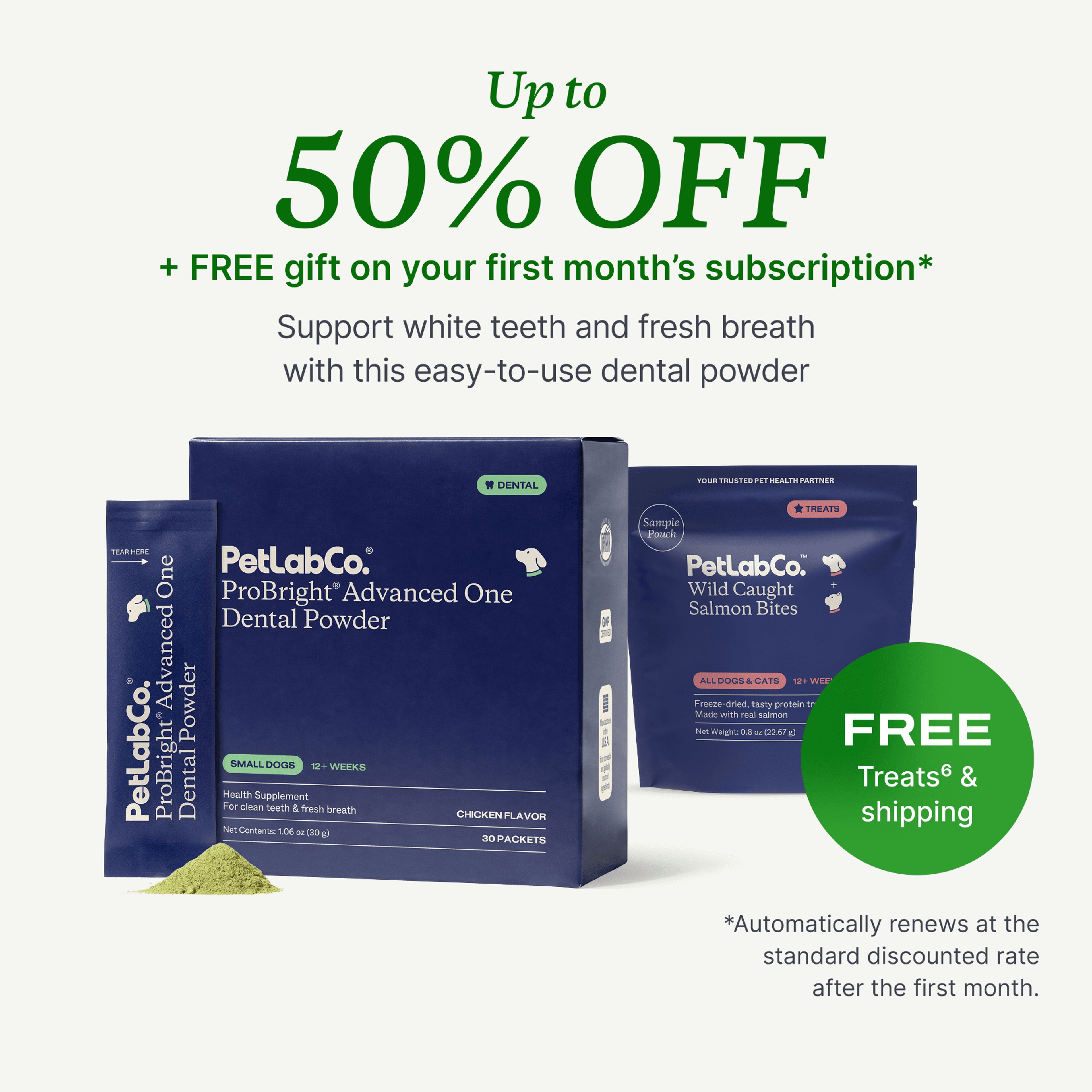 Petlab Co. ProBright® Advanced One product image with subscription offer